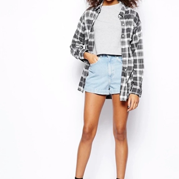 AMERICAN APPAREL DENIM SHORTS - Picture 7 of 8